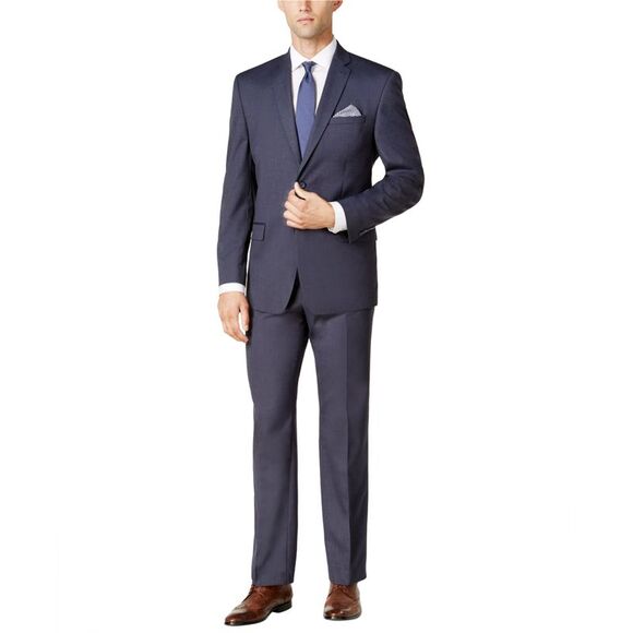 Marc New York Mens Pindot Formal Tuxedo, Blue, NWT